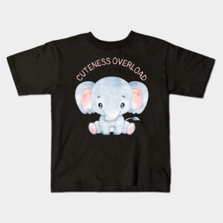 Cuteness overload cutest baby elephant for kids and babies Kids T-Shirt